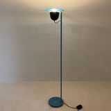 1970's vetri murano glass & metal floor lamp, italy