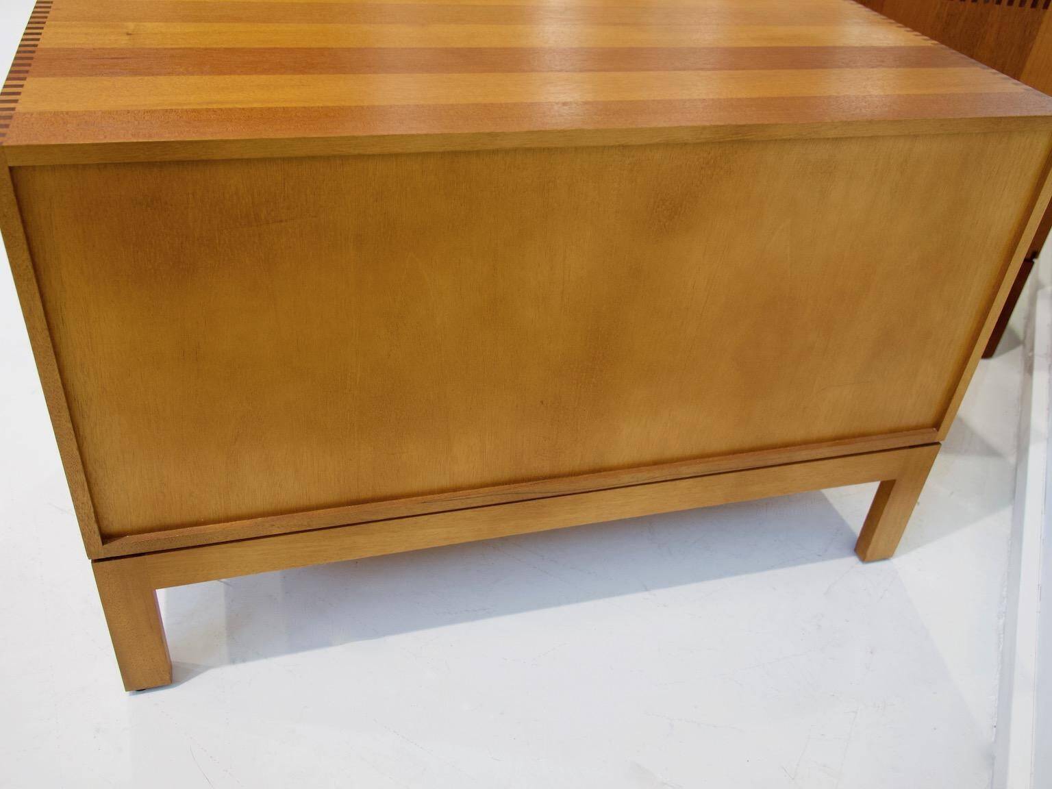 Pair of modern wooden credenzas from the mid-20th century by Christian Hvidt.