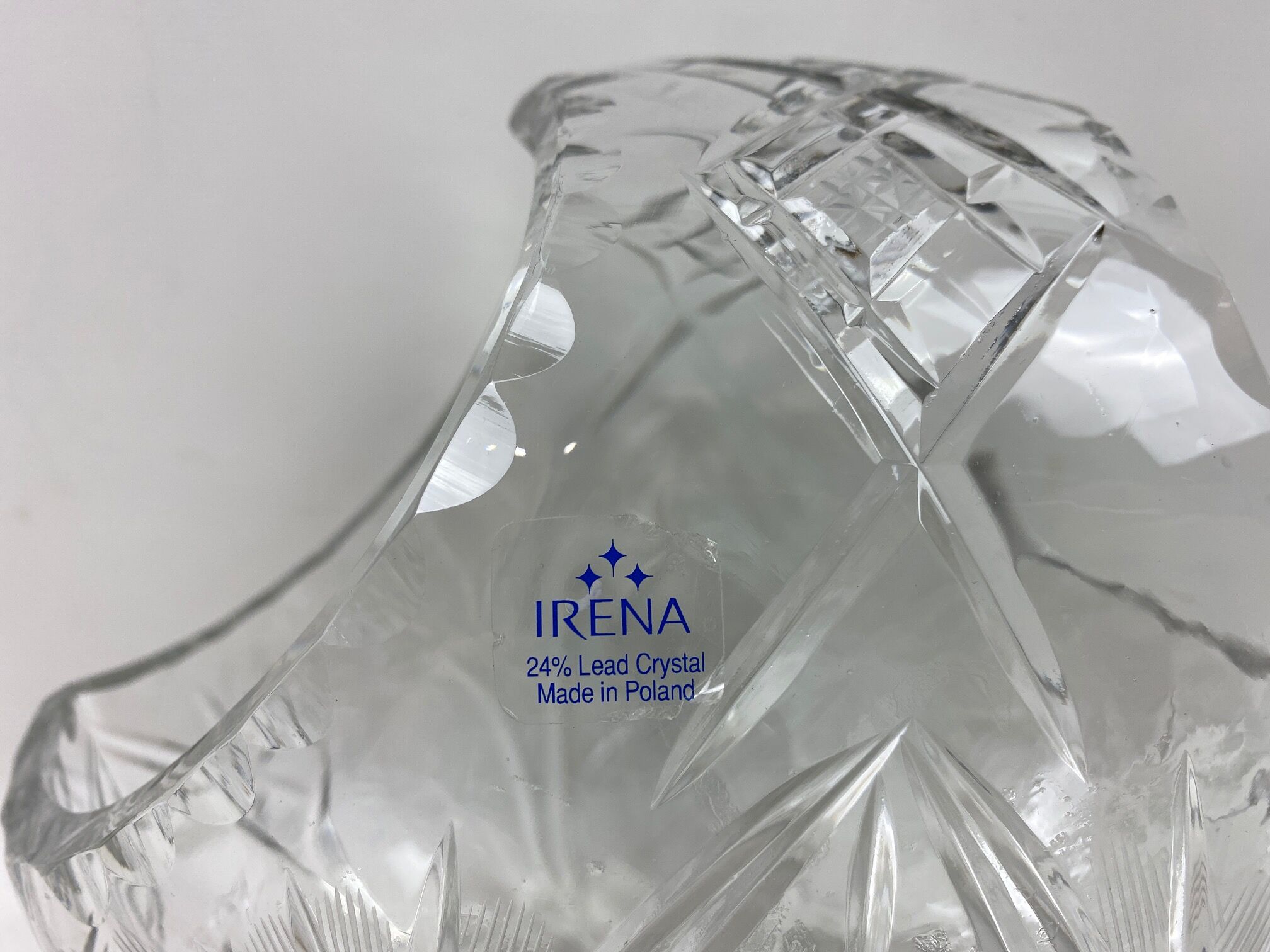 Irena made in Poland crystal basket