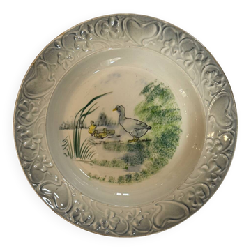 Vintage shallow goose dish