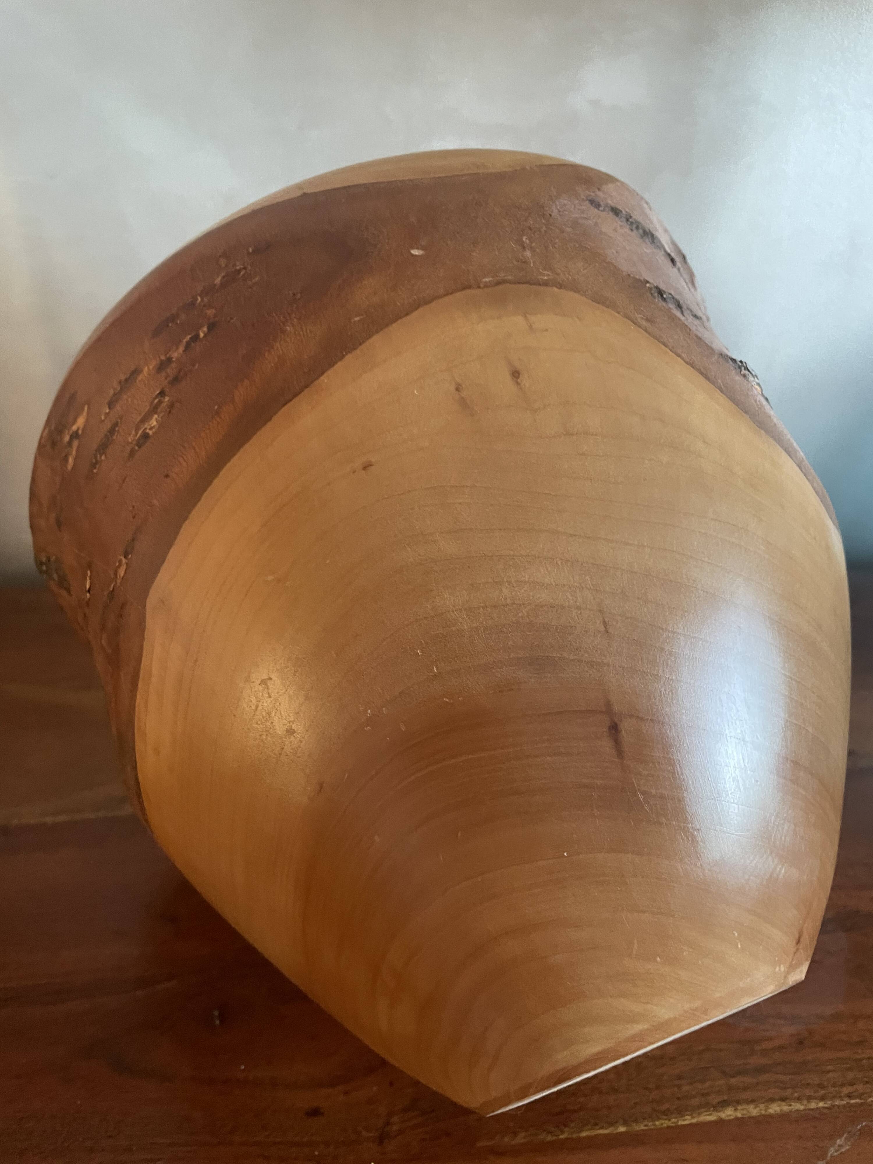 Wooden vase