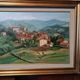Oil Painting on Canvas Tuscan Landscape Panorama Signed P. Ciampini