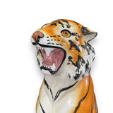 Tiger in glazed italian ceramic