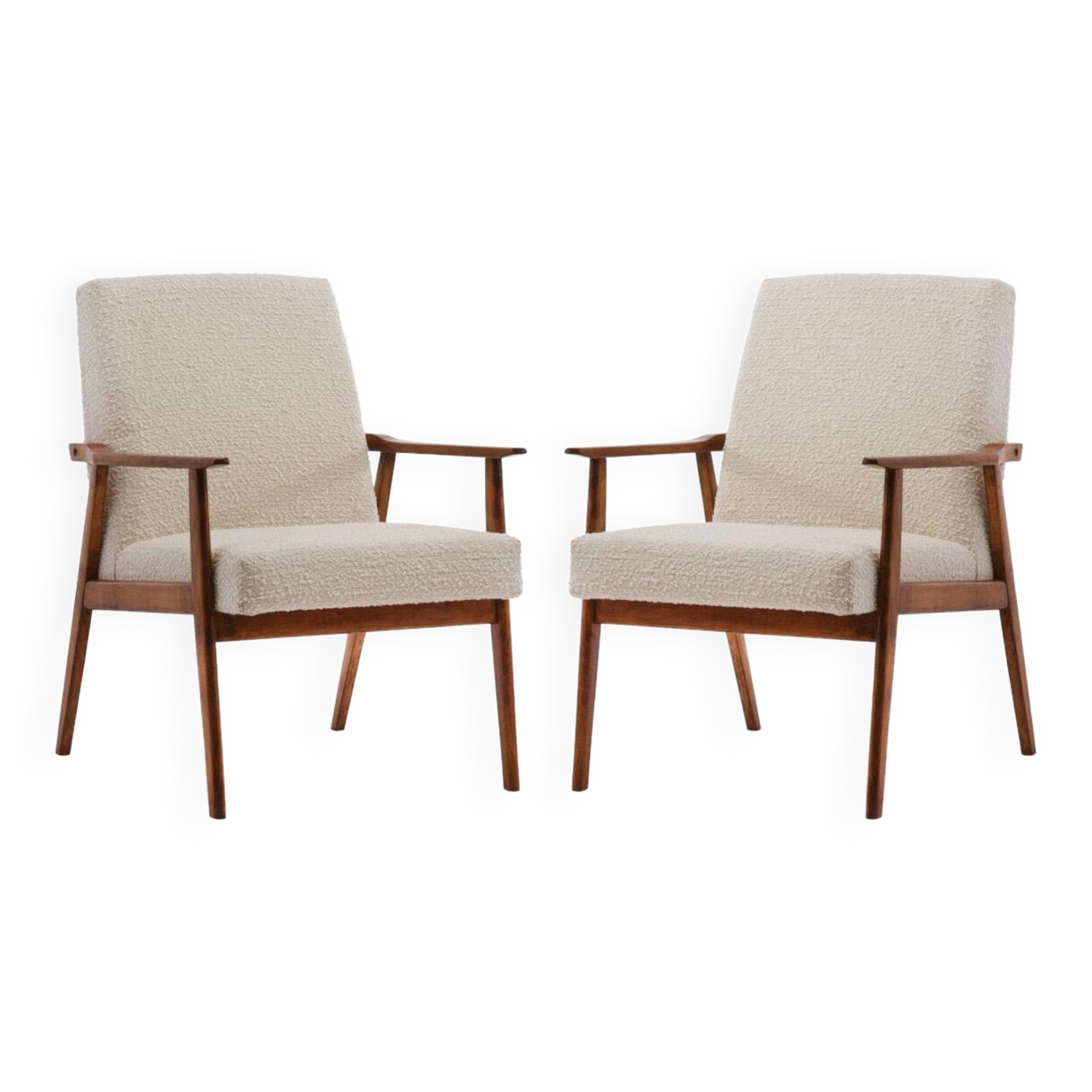 Paire de fauteuils śnieżnik des années 70.