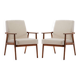 Paire de fauteuils śnieżnik des années 70.