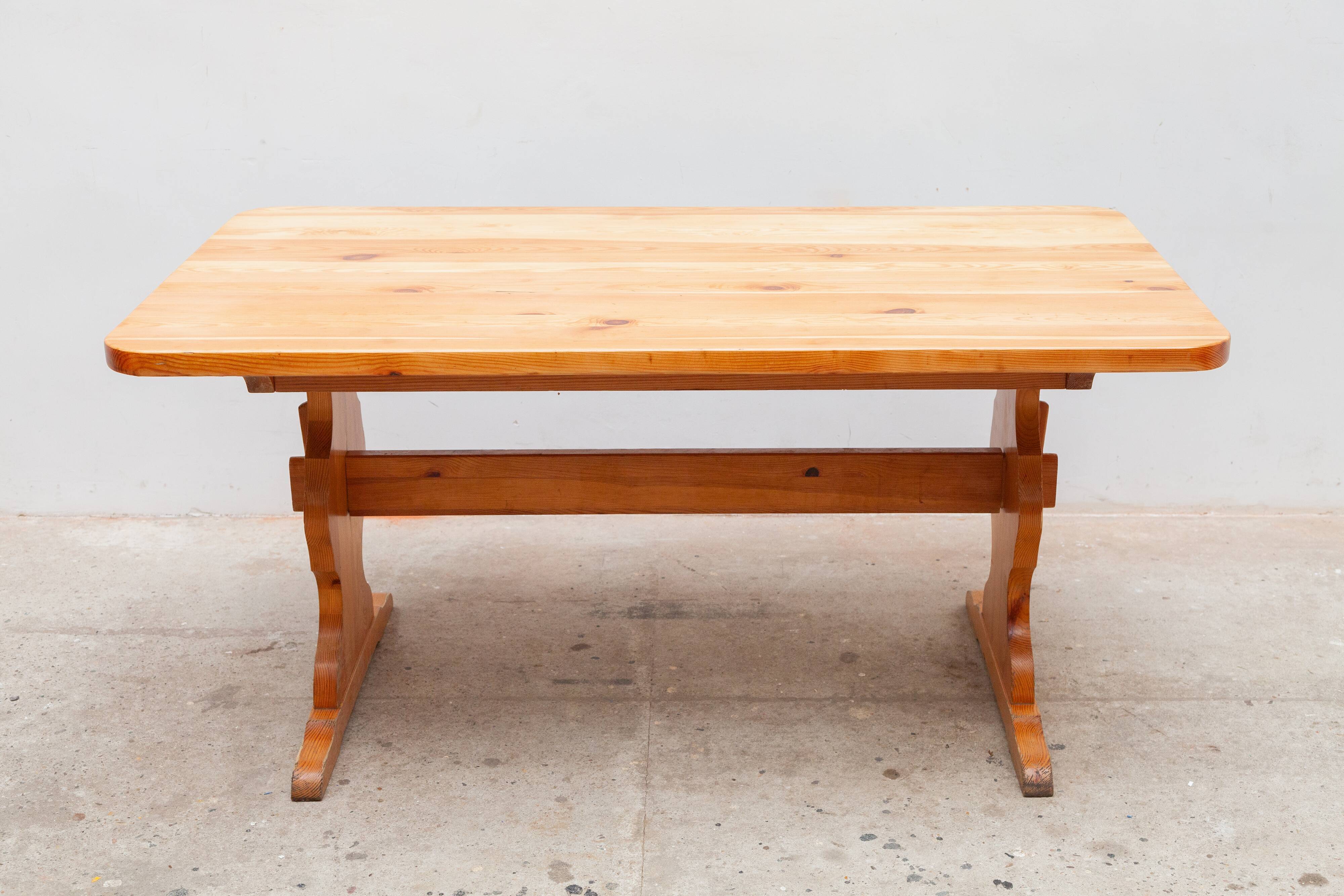 Alpine-inspired brutalist dining table