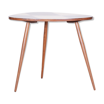 Brown mid century table - czechia 1950