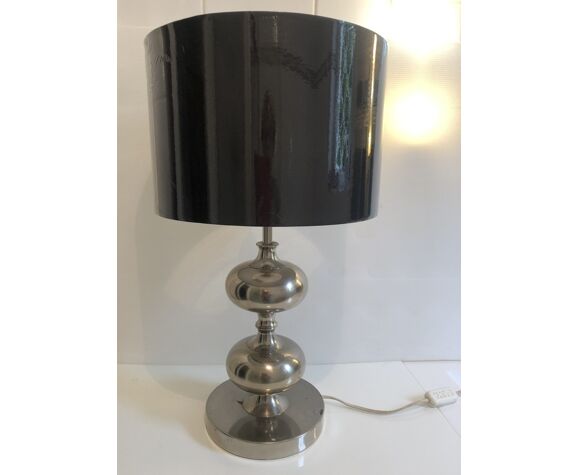 Lampe à poser chromée avec pied boules années 60-70 | Selency