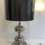 Large chrome table lamp with foot balls, 60s-70s