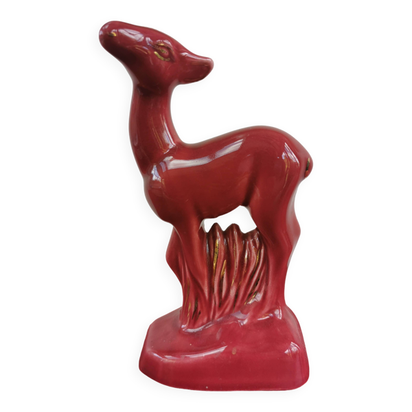 Statuette en céramique signée Jean