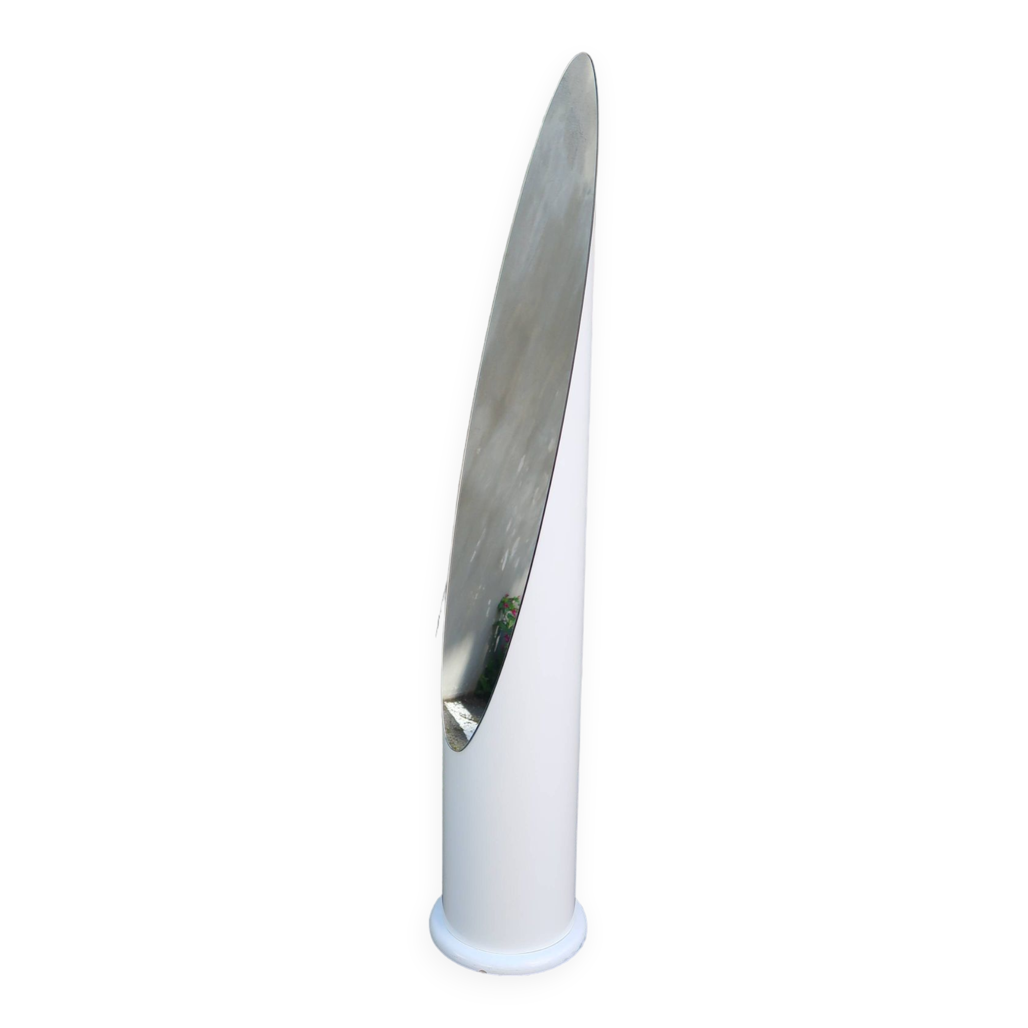 Lipstick mirror white 70 vintage