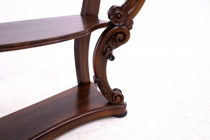 Rosewood console, France, circa 1890. After renovation.