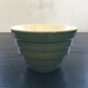 Olive green salad bowl