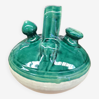 Gargoulette jug in glazed terracotta