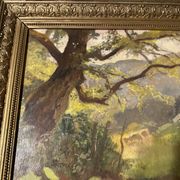 Painting on panel signed Raoul Dosque