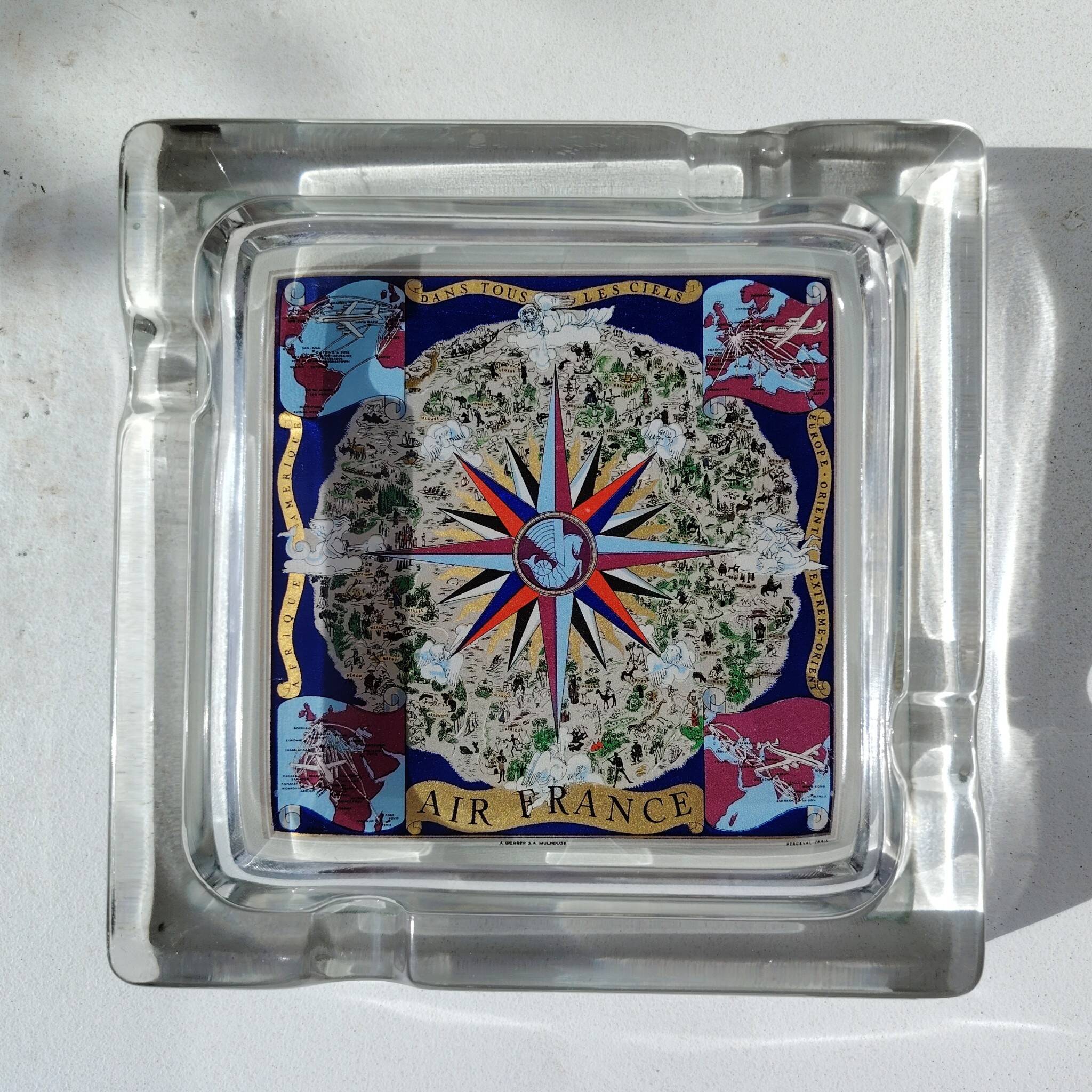Air France ashtray, "In all skies", vintage