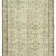 Hand-knotted decorative turkish beige rug 196 cm x 311 cm