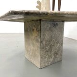 Pair of Italian marble coffee tables, circa 1970.