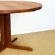 Scandinavian round teak dining table 1960