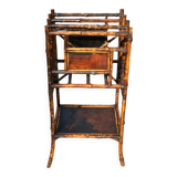 Natural Bamboo Magazine Racks, Stained, 19th Century Period