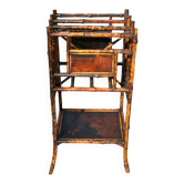 Natural Bamboo Magazine Racks, Stained, 19th Century Period
