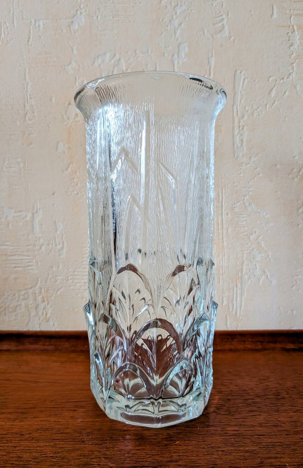 Vase en verre vintage