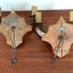 Applique vintage en bois années 50