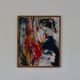 Original Swedish Oil on Canvas – “Abstract” by KB – Vintage & Framed  49 ×