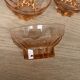 Set of 6 pink star luminarc cups
