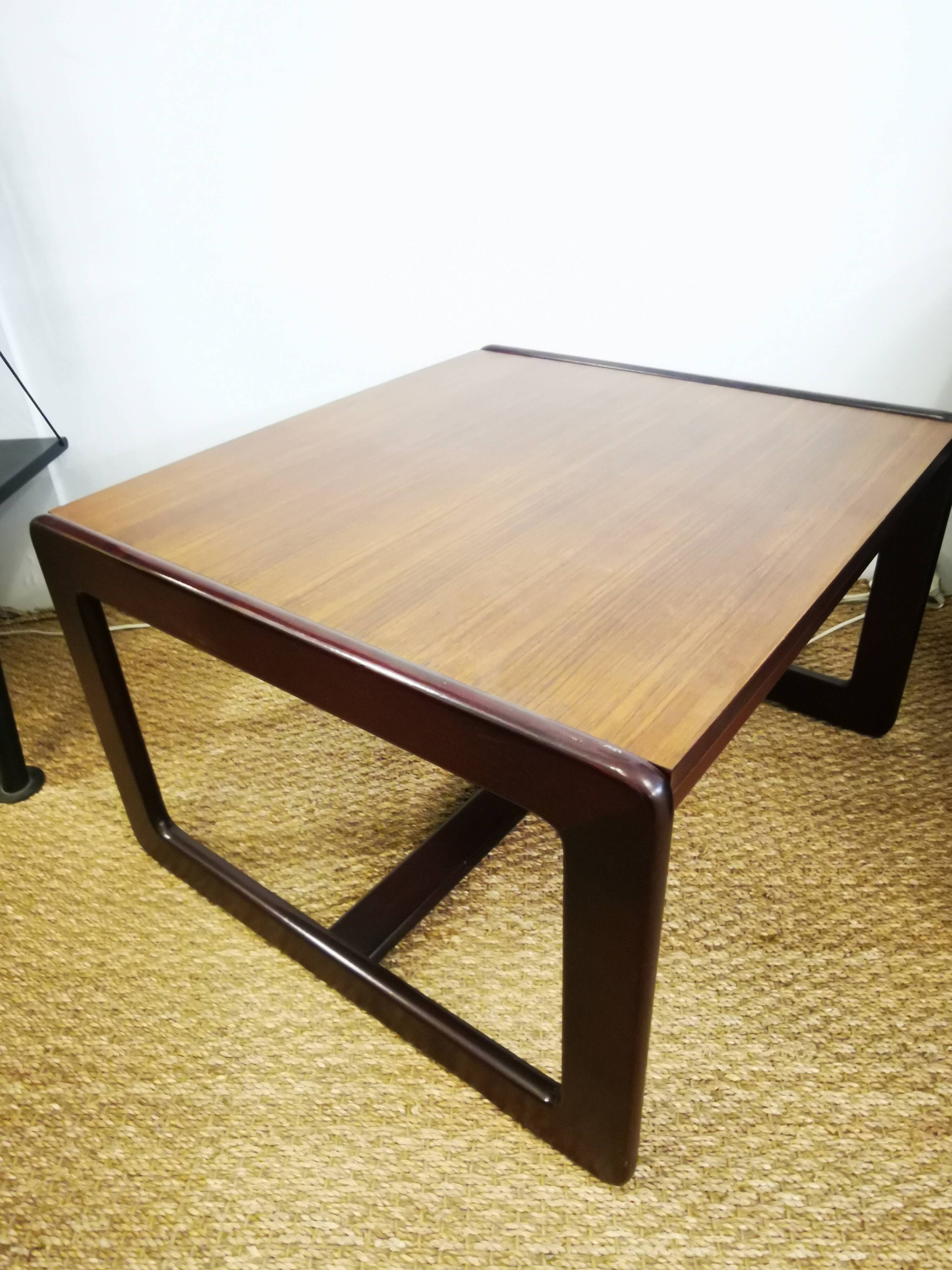 Vintage wooden coffee table from the 70s