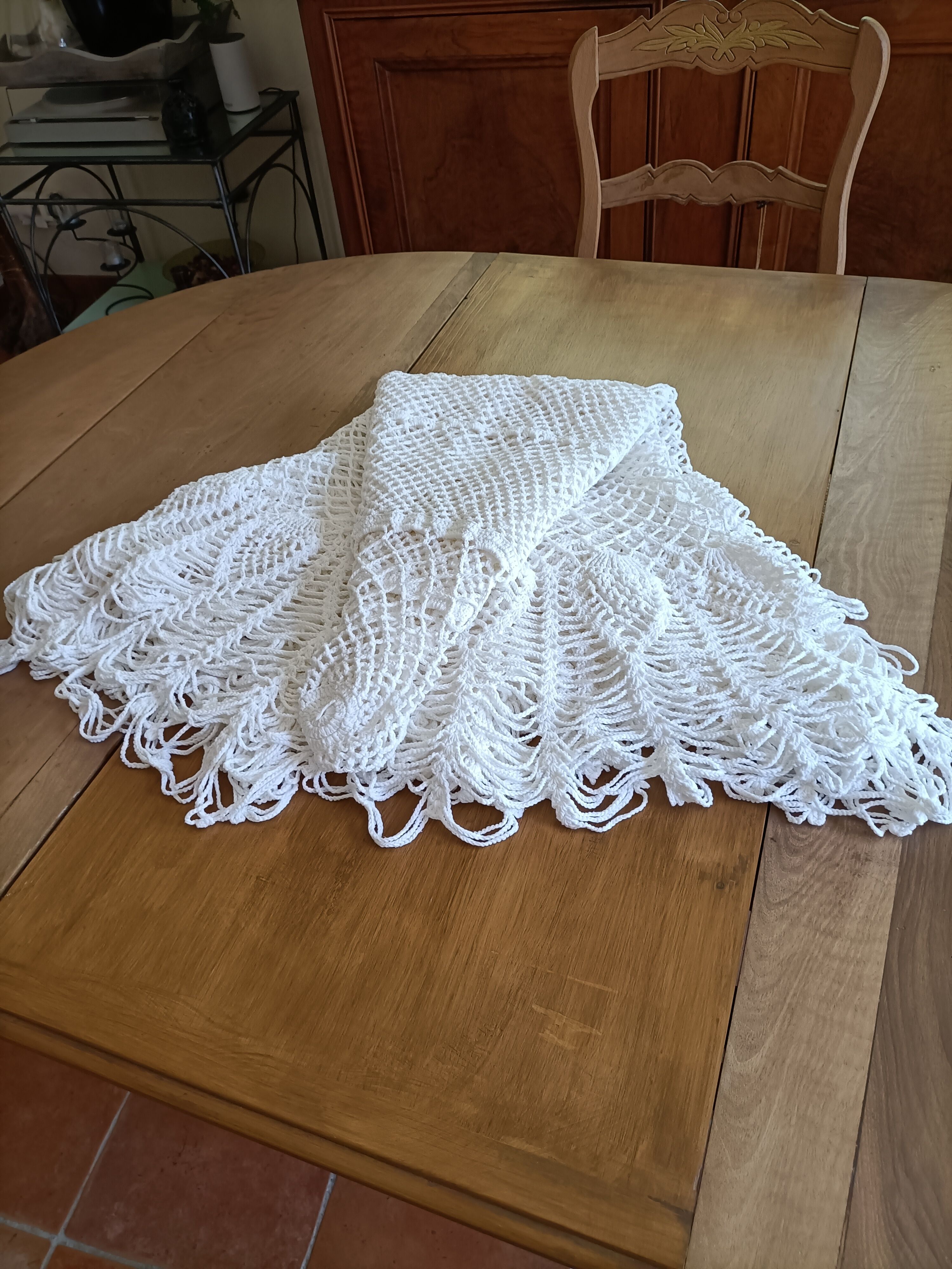 Crochet tablecloth