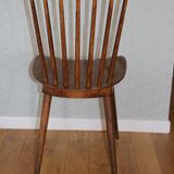 Set of 8 baumann v5 dark beech chairs