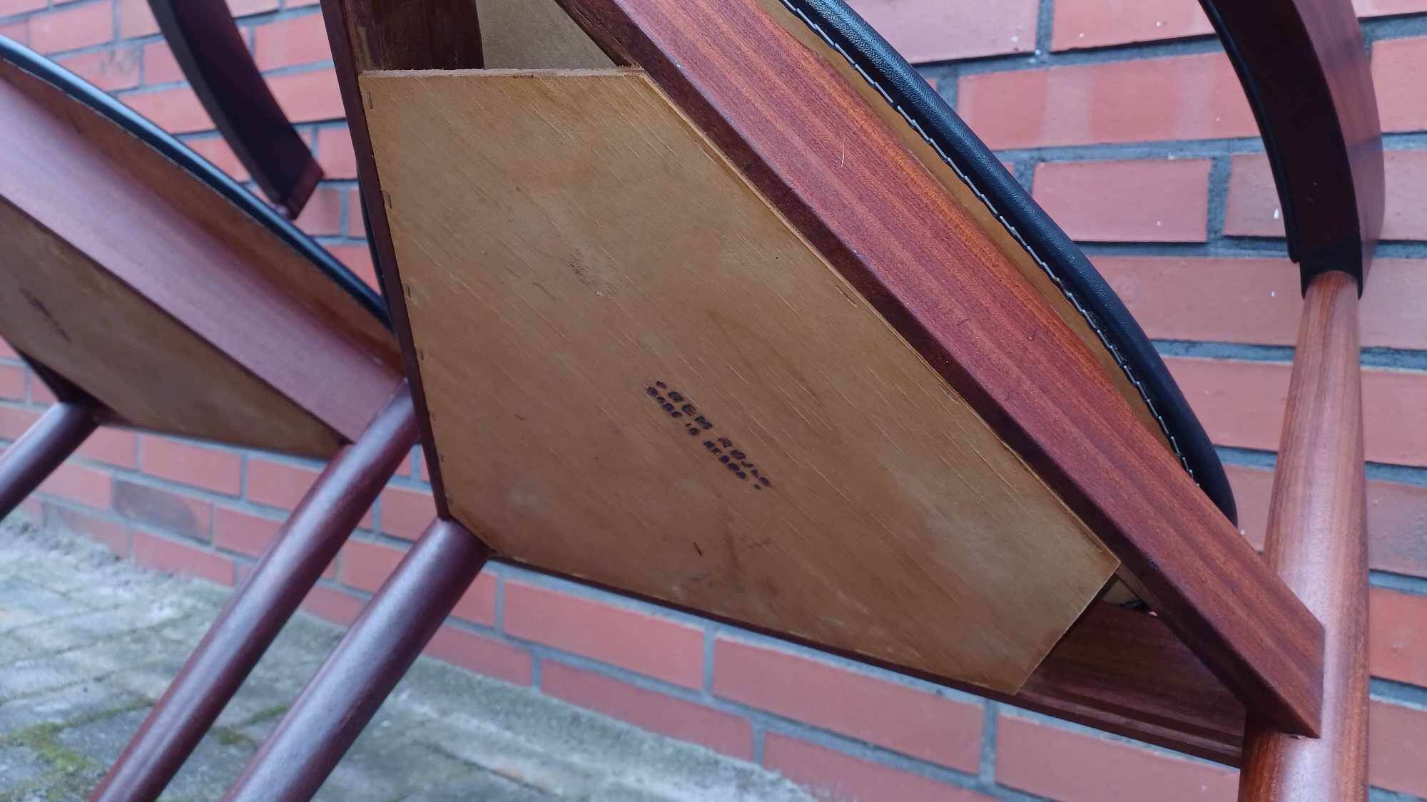 2 x Hans Olsen chairs for Frem Røjle, Denmark, Set de Lux, 1960s