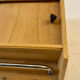 Hanging cabinet in vintage metal wood