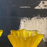 Art Deco star cups in the Pierre d'Avesn style for Daum