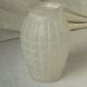 Molded glass vase press art deco period