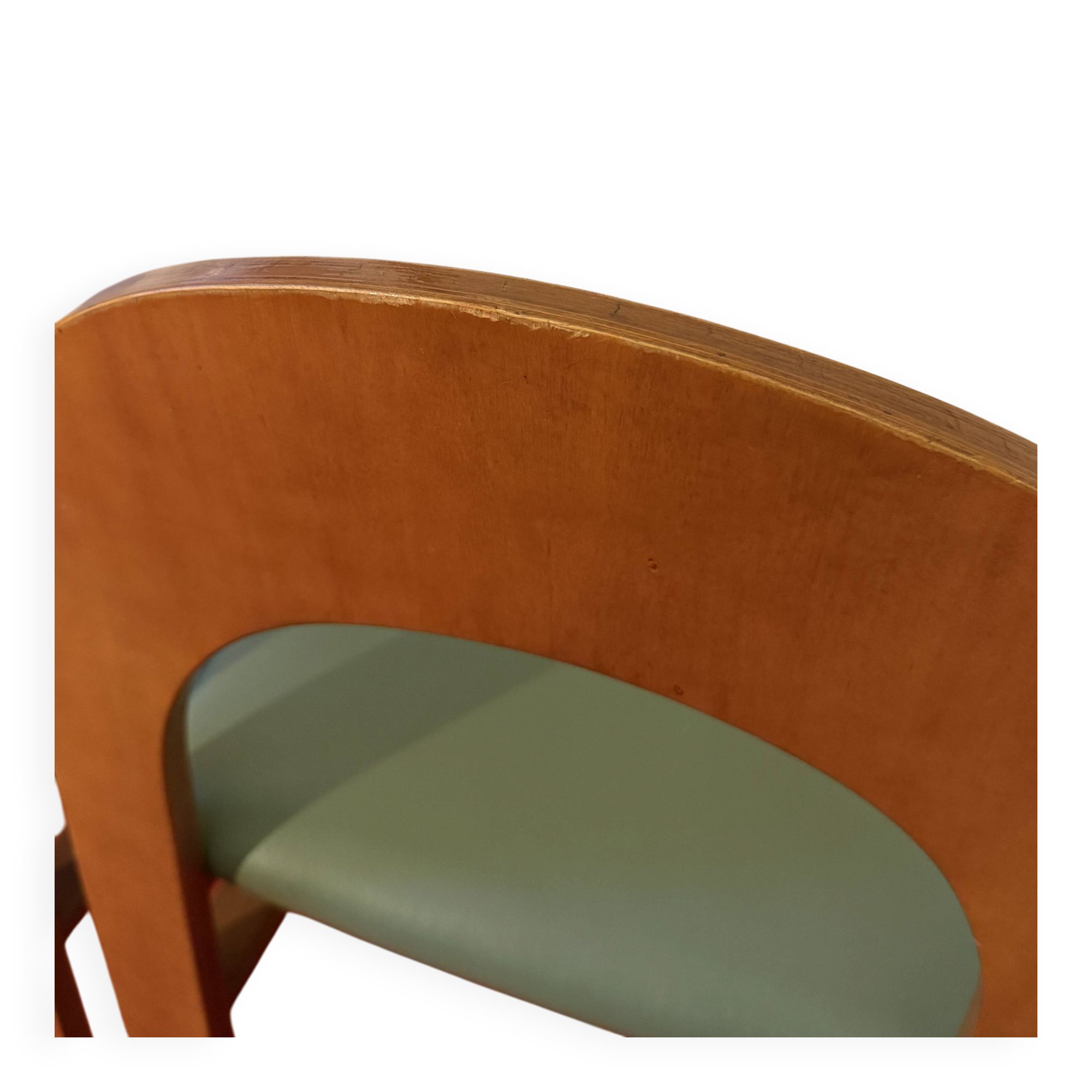Set of 4 Arcadia dining chairs by Caraceni for Tagliabue.