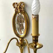 Louis XVI Wall Lamp Lucien Gau Mirror