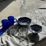 Small glass ashtray in the shape of a flower France Reims Brand MO