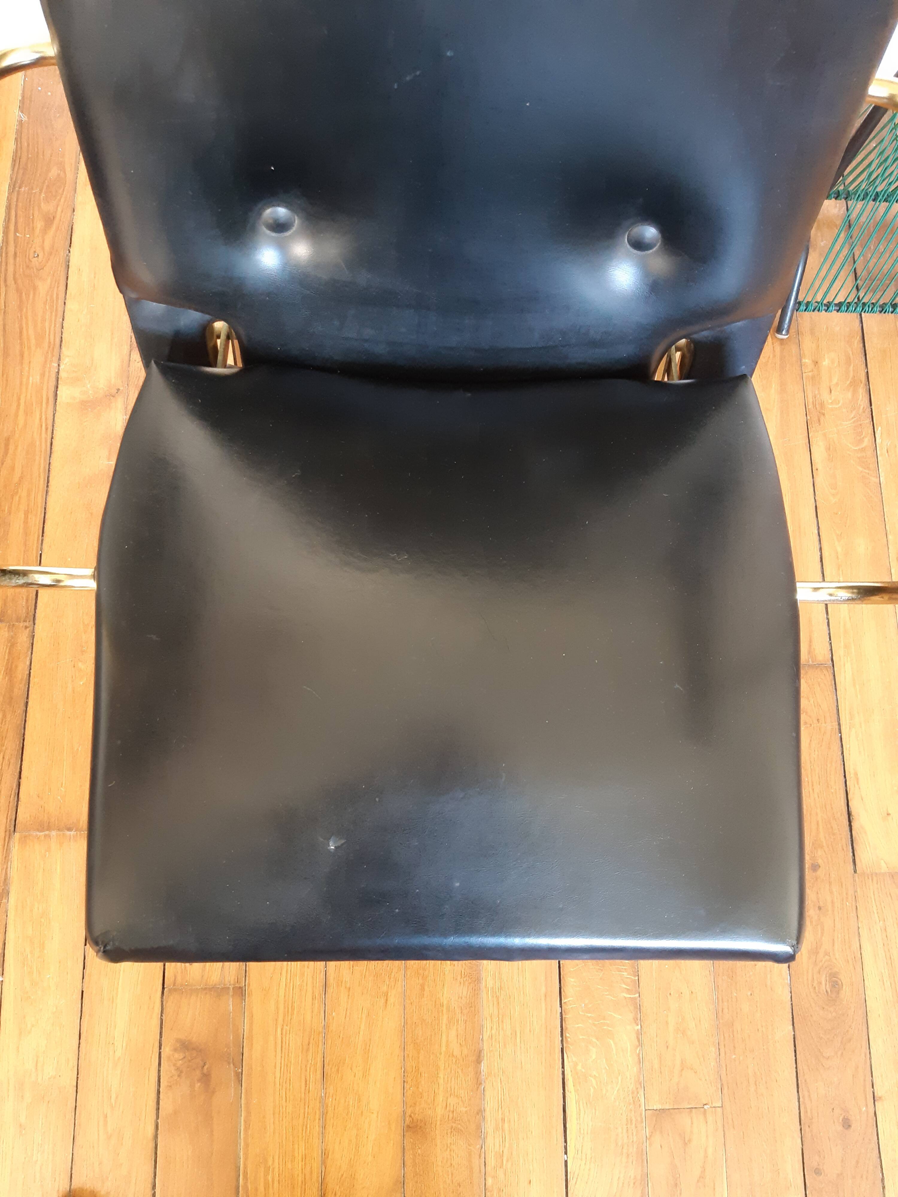 Black vintage armchair