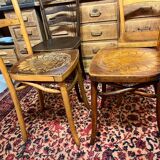 4 old bistro chairs