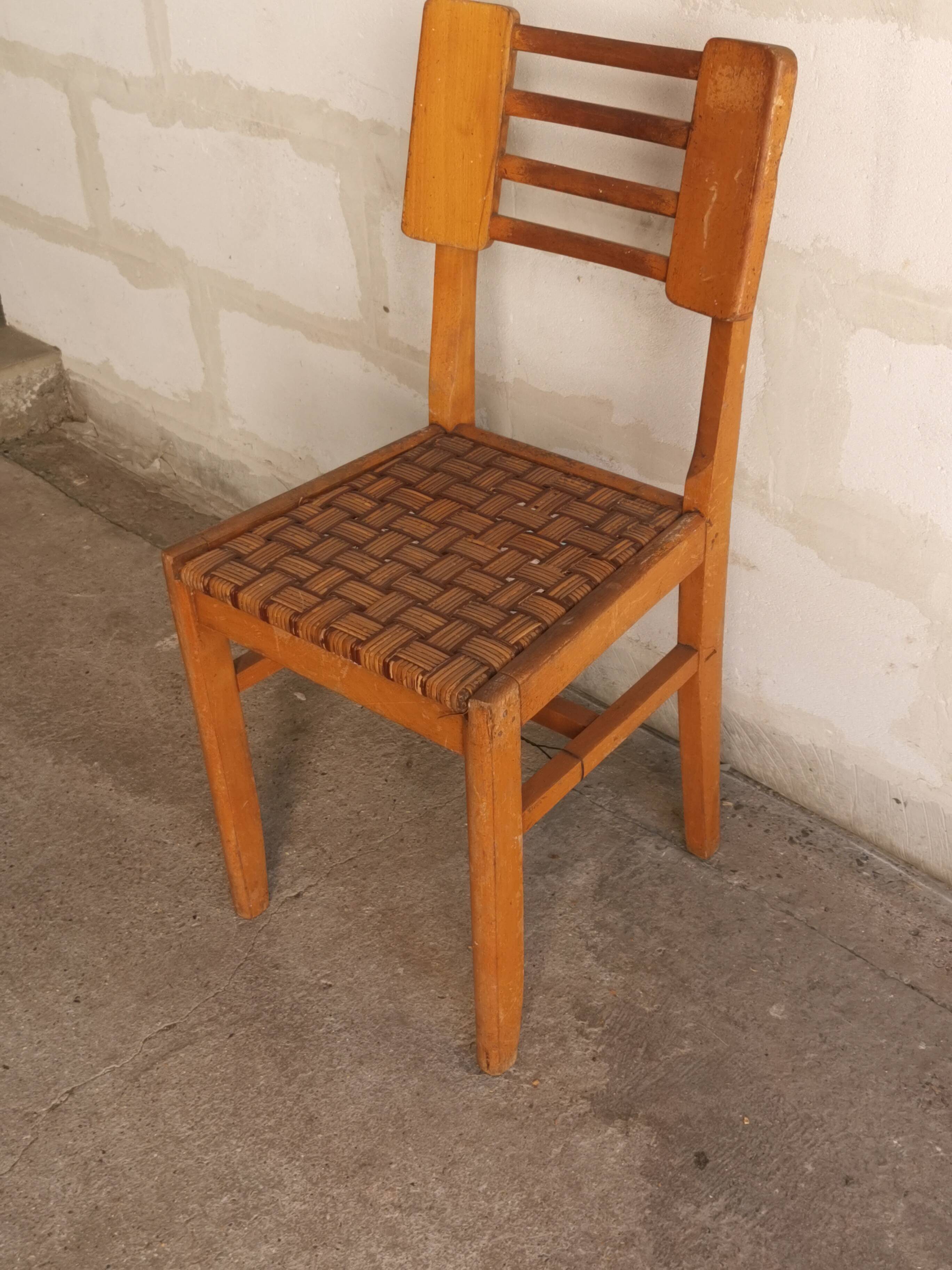 set of 4 chairs, vintage design