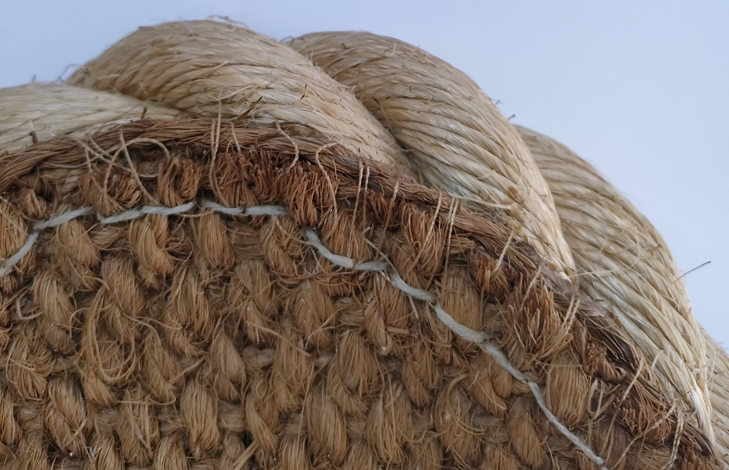 oval mirror braided cord dlg audoux minet 1960s