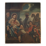 19th century Spanish painting Adoration of the Magi