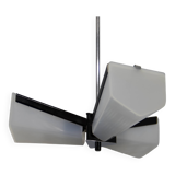 Mid-Century Plastic and Metal Chandelier by Lidokov, Czechoslovakia, 1970s