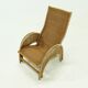 Mid Century Rattan Lounge Chair 1970s