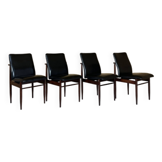 4 chaises de Inger Klingenberg / Edition Fristho