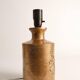 Gold Glazed Ceramic Table Lamp by Bitossi for Bergboms, 1970's
