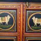 Armoire indienne artisanale peinte à la main