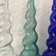 Vintage twisted Italian Empoli bottles